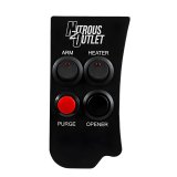 Nitrous Outlet Switch Panels 00-11030 Panel, Ashtray Mount, Aluminum, Black, 4 Switches, Ford, Each thumbnail 2