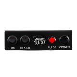 Nitrous Outlet Switch Panels 00-11032 Panel, Console Mount, Aluminum, Black, 4 Switches, Cadillac, Each thumbnail 1