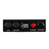 Nitrous Outlet Switch Panels 00-11032 Panel, Console Mount, Aluminum, Black, 4 Switches, Cadillac, Each thumbnail 2