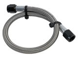 Nitrous Outlet Stainless Steel Braided Hoses 00-20780 Hose, Steel, -6 AN Female Ends, Black Fittings, 18 in. Length, Each thumbnail 1