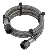 Nitrous Outlet Stainless Steel Braided Hoses 00-20840 Hose, Steel, -6 AN Female Ends, Black Fittings, 36 in. Length, Each thumbnail 2