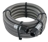 Nitrous Outlet Stainless Steel Braided Hoses 00-20960 Hose, Steel, -6 AN Female Ends, Black Fittings, 120 in. Length, Each thumbnail 2
