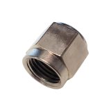 Nitrous Outlet Tube Nuts 00-29110-N Nut, -6 AN Size, Aluminum, Nickel Plated, Each thumbnail 1