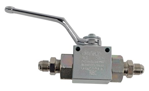 Nitrous Outlet Shut-Off Valves 00-31021-6 Valves, Steel, Zinc Plated, -6 AN Male Threads Inlet/Outlet, 7,250 psi, Each