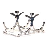 Nitrous Outlet Billet Aluminum Bottle Brackets 00-32013 Dual 10lb/15lb Bracket (Vertical Mount) thumbnail 1