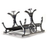 Nitrous Outlet Heated Bottle Brackets 00-32015-4 Dual Billet Bracket with 4AN Accessories (Horizontal) thumbnail 1