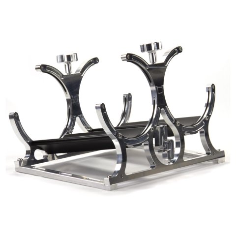 Nitrous Outlet Heated Bottle Brackets 00-32015-4 Dual Billet Bracket with 4AN Accessories (Horizontal)