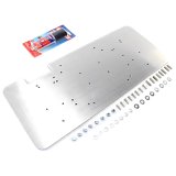 Nitrous Outlet Bottle Bracket Mounting Plates 00-33019 Brackets, Plate, Dual Bottle, Aluminum, Chevrolet, Each thumbnail 1