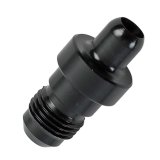 Nitrous Outlet Bottle Valve Nipples 00-34010 Oxide Adapters, Nipples, 326 NX, Billet Aluminum, Black Anodized, Nipple, -6 AN Male Threads, X-Series, Each thumbnail 1