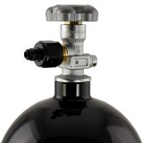 Nitrous Outlet Bottle Valve Nipples 00-34010 Oxide Adapters, Nipples, 326 NX, Billet Aluminum, Black Anodized, Nipple, -6 AN Male Threads, X-Series, Each thumbnail 2