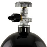 Nitrous Outlet Bottle Valve Nipples 00-34010 Oxide Adapters, Nipples, 326 NX, Billet Aluminum, Black Anodized, Nipple, -6 AN Male Threads, X-Series, Each thumbnail 3