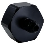 Nitrous Outlet Bottle Nuts 00-34021 Oxide Nuts, Aluminum, Black Anodized, 1 in. Female Threads, -4 AN Male Threads, Fits 660-style Valves, Each thumbnail 2