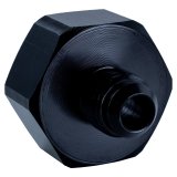 Nitrous Outlet Bottle Nuts 00-34022 Oxide Nuts, Aluminum, Black Anodized, 1 in. Female Threads, -6 AN Male Threads, Fits 660-style Valves, Each thumbnail 1