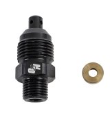 Nitrous Outlet Pressure Relief Valves 00-35001 Oxide Safety Blow-Off Components, Valves, Billet Aluminum, Black Anodized, 3,000 psi Burst Pressure, Each thumbnail 1