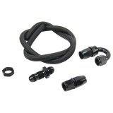 Nitrous Outlet Blow-Down Kits 00-35040-B-S 180 Degree Blow Down Kit With Straight Bulk Head Fitting (Black Fittings) thumbnail 2
