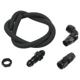 Nitrous Outlet Blow-Down Kits 00-35041-B-S 90 Degree Blow Down Kit With Straight Bulk Head Fitting (Black Fittings) thumbnail 2