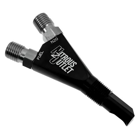 Nitrous Outlet Wet Nozzles 00-40000 Oxide Nozzles, Nozzles, 90 degree Discharge, Aluminum, Black Anodized, 1/8 in. NPT Thread Size, Each thumbnail 2