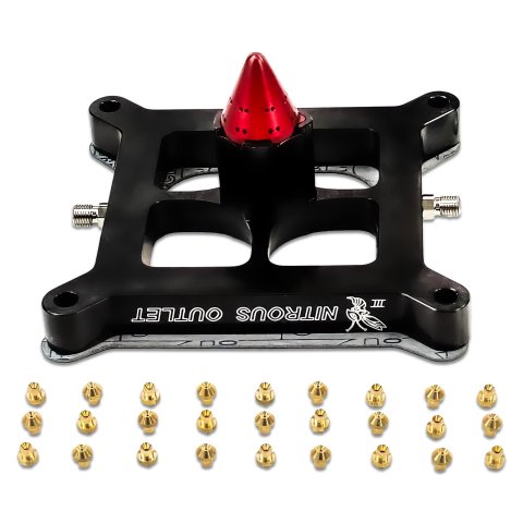 Nitrous Outlet 4150 GENIII Stinger Plate Conversion Kits 00-44601 Gen III Extended Reach (5-7-10psi)(50-100-150-200-250-300-350-400-450-500-550-60