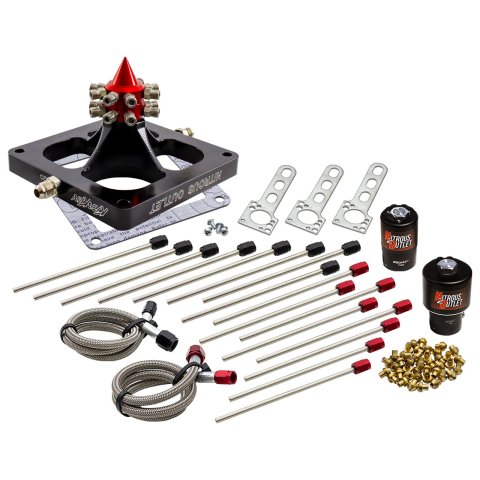 Nitrous Outlet Oxide Systems 00-459002-SF Systems, 4500 Kraken Plate Solenoids Forward Conversid Brackets( Alcohol)(5-7-10 psi)100-800 HP)