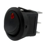 Nitrous Outlet Rocker Switches 00-51007 Electrical Switches, Switches, Constant, On-Off, Single Throw, Red Lighted, Plastic, Black, Weatherproof Sealed, Each thumbnail 1