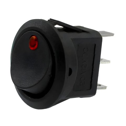 Nitrous Outlet Rocker Switches 00-51007 Electrical Switches, Switches, Constant, On-Off, Single Throw, Red Lighted, Plastic, Black, Weatherproof Sealed, Each
