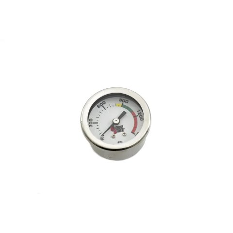 Nitrous Outlet Luminescent Pressure Gauges 00-63001 Gauge, Pressure, 0-1,500 psi, 1 3/4 in. Diameter, Analog, Full Sweep, Luminescent, Mechanical, 1/8 in. NPT, White Face, Chrome Bezel, Each thumbnail 2