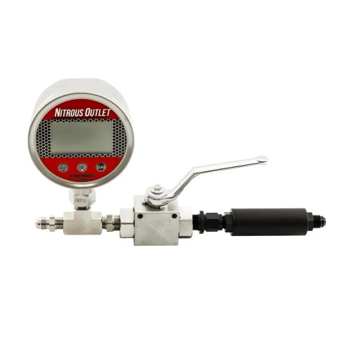 Nitrous Outlet Digital Inline Pressure Gauges 00-63017-6 Oxide Accessory Kits, Gauges, -6 AN Inlet and Outlet, Filter, Each thumbnail 2