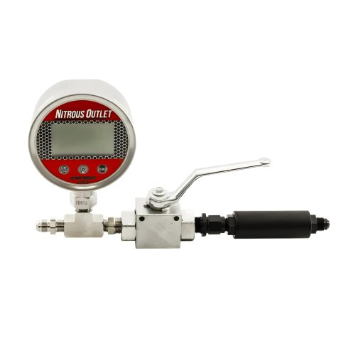 Nitrous Outlet Digital Inline Pressure Gauges 00-63017-6 Oxide Accessory Kits, Gauges, -6 AN Inlet and Outlet, Filter, Each thumbnail 3