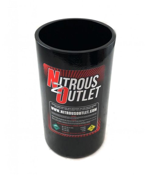 Nitrous Outlet Trash Containers 00-92450 Can, Bottle Can, Aluminum, Black, 7 in. Diameter, 12.5 in. Tall, Each thumbnail 1