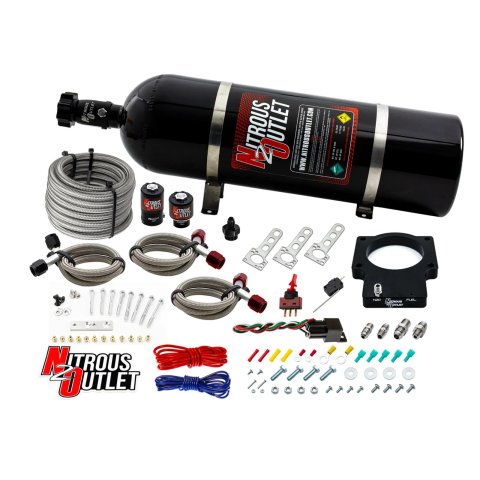 Nitrous Outlet Oxide Systems 00-10113-DRY-15 92mm Dry LAS Plate System (15lb Bottle)