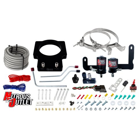Nitrous Outlet Hardline Oxide Plate Systems 00-10123-LS2-00 90mm 05-07 C6 LS2 Corvette System (No Bottle)