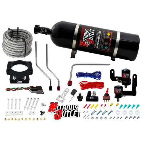 Nitrous Outlet Oxide Plate Systems 00-10123-LS3-15 90mm 2008-2013 C6 LS3 Corvette System (15lb Bottle)