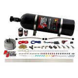 Nitrous Outlet Oxide Systems 00-10362-ALC-15 4 Cyl 2Sol Direct Port Sys w/ Dist Blocks ALC Low PSI(15Lb Bottle)(90° Noz) thumbnail 1