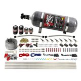 Nitrous Outlet Oxide Systems 00-10363-DS-12 DS 4 Cyl 4 Sol Direct Port Sys w/Dist Blocks Hi PSI(12Lb Bottle)(90° Noz) thumbnail 1