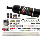 Nitrous Outlet Oxide Systems 00-10363-DS-15 DS 4 Cyl 4 Sol Direct Port Sys w/Dist Blocks Hi PSI(15Lb Bottle)(90° Noz) thumbnail 2
