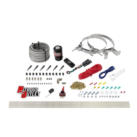 Nitrous Outlet Oxide Systems 00-10397-SBT-00 Dry EFI 6 Cyl 1 Sol Direct Port Sys w/ Single Rail (No Bottle)(SBT Noz)