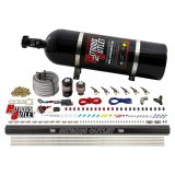 Nitrous Outlet Direct Port Systems 00-10398-R-15 6 Cyl 2 Sol Sys w/ Single Rail Low PSI(15Lb Bottle)(90° Noz) thumbnail 1