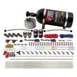 Nitrous Outlet Oxide Systems 00-10399-DS-10 DS 6 Cyl 4 Sol Direct Port Sys w/ Dist Blocks Hi PSI(10Lb Bottle)(90° Noz) thumbnail 1