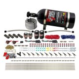 Nitrous Outlet Oxide Systems 00-10399-DS-10 DS 6 Cyl 4 Sol Direct Port Sys w/ Dist Blocks Hi PSI(10Lb Bottle)(90° Noz) thumbnail 2