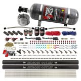 Nitrous Outlet Oxide Systems 00-10399-DS-12 DS 6 Cyl 4 Sol Direct Port Sys w/ Dist Blocks Hi PSI(12Lb Bottle)(90° Noz) thumbnail 1