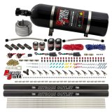 Nitrous Outlet Oxide Systems 00-10399-DS-15 DS 6 Cyl 4 Sol Direct Port Sys w/ Dist Blocks Hi PSI(15Lb Bottle)(90° Noz) thumbnail 2