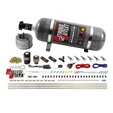 Nitrous Outlet Oxide Systems 00-10399-E85-12 6 Cyl 2 Sol Direct Port Sys w/ Dist Blocks E85 Hi PSI(12Lb Bottle)(90° Noz) thumbnail 1