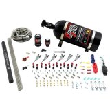 Nitrous Outlet Oxide Systems 00-10399-R-10 6 Cyl 2 Sol Direct Port Sys w/ Single Rail Hi PSI(10Lb Bottle)(90° Noz) thumbnail 1