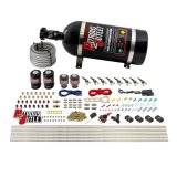Nitrous Outlet Oxide Systems 00-10433-L-10 8 Cyl 4 Sol Racers Direct Port Sys Low PSI( 10lb Bottle)(90° Noz) thumbnail 2