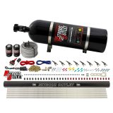 Nitrous Outlet Direct Port Systems 00-10472-H-R-15 8 Cyl 2 Sol Sys w/ Single Rail Low PSI(15Lb Bottle)90° Noz thumbnail 2