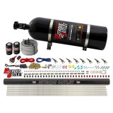 Nitrous Outlet Oxide Systems 00-10473-H-R-15 8 Cyl 2 Sol Direct Port Sys w/ Single Rail Hi PSI(15Lb Bottle)(90° Noz) thumbnail 2