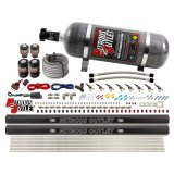Nitrous Outlet Oxide Systems 00-10474-H-R-12 8 Cyl 4 Sol Direct Port Sys w/ Dual Rails Low PSI(12Lb Bottle)(90° Noz) thumbnail 2