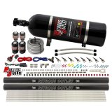 Nitrous Outlet Oxide Systems 00-10474-H-R-15 8 Cyl 4 Sol Direct Port Sys w/ Dual Rails Low PSI(15Lb Bottle)(90° Noz) thumbnail 1