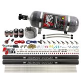 Nitrous Outlet Direct Port Systems 00-10474-L-R-12 8 Cyl 4 Sol Sys w/ Dual Rails Low PSI(12Lb Bottle)(90° Noz) thumbnail 1