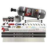 Nitrous Outlet Direct Port Systems 00-10474-L-R-12 8 Cyl 4 Sol Sys w/ Dual Rails Low PSI(12Lb Bottle)(90° Noz) thumbnail 2